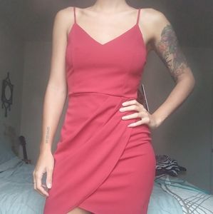 Lulus rust red wedding dress